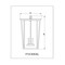 Z-Lite Seoul 4 Light Outdoor Chain Mount Ceiling Fixture, Black & Clear 571CHXXL-BK - alternate 6